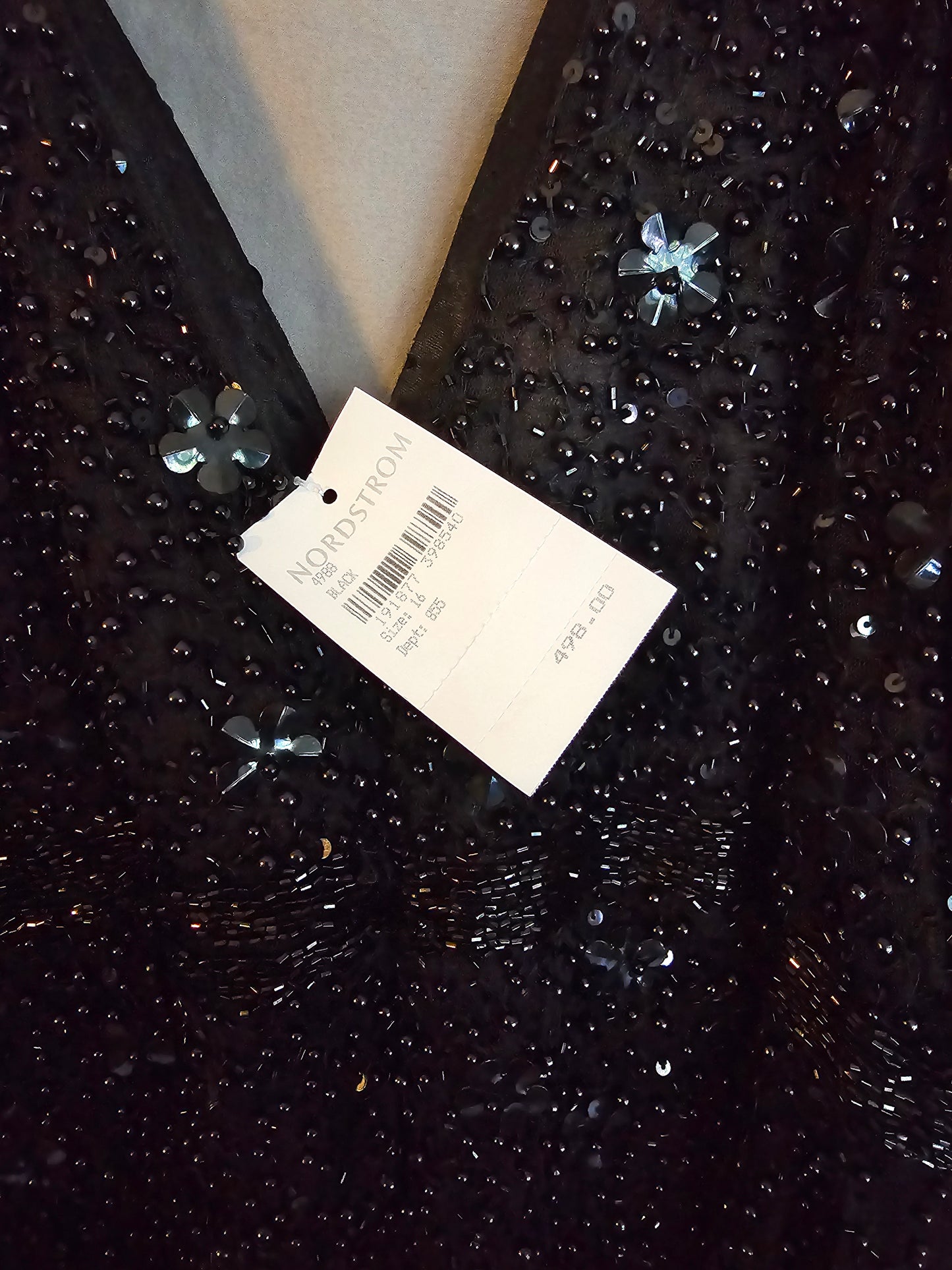 EMBELLISHED COLD SHOULDER COCKTAIL DRESS