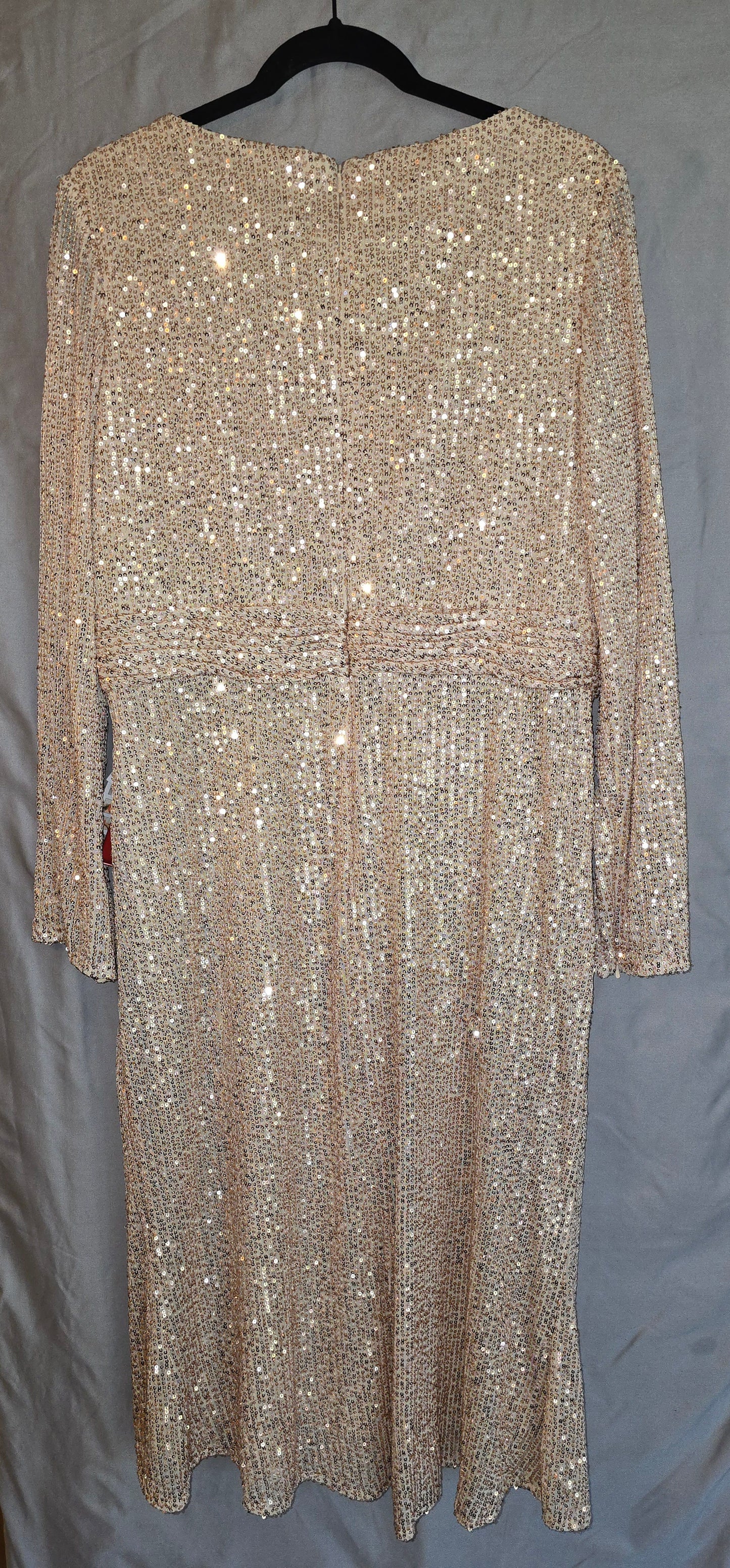 SEQUINED MIDI DRESS