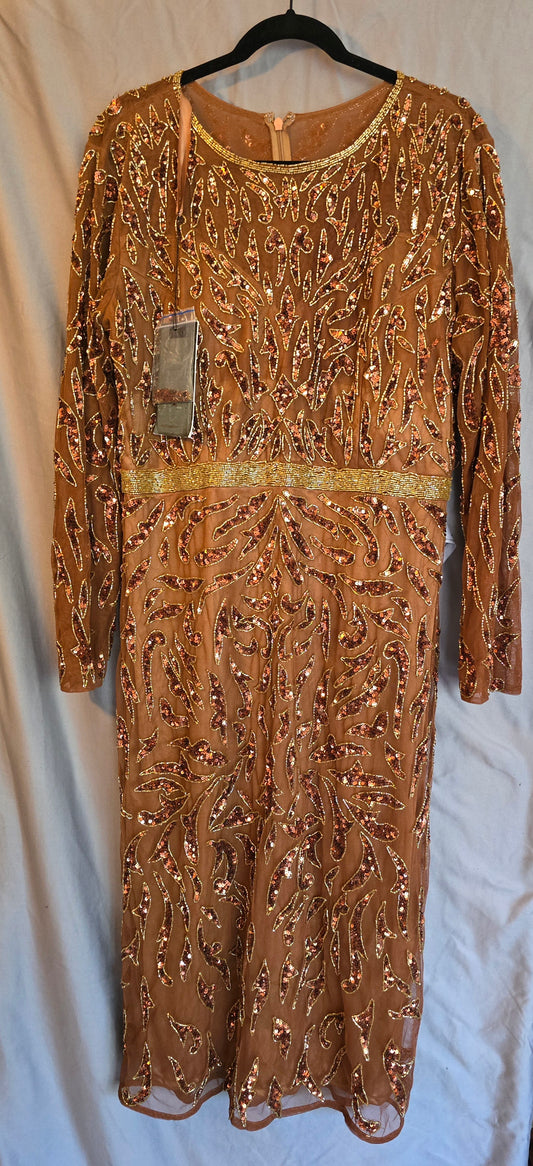 EMBELLISHED ILLUSION COOPER MID LENGTH