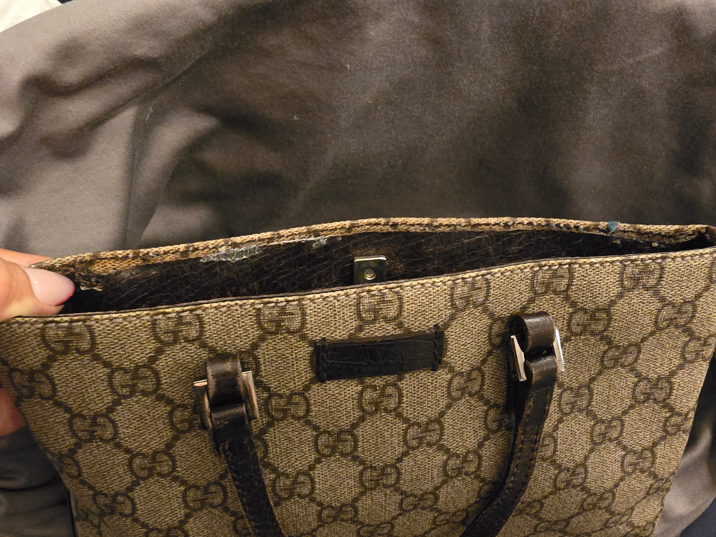 GUCCI TOTE BAG GG MONOGRAM Preloved <3