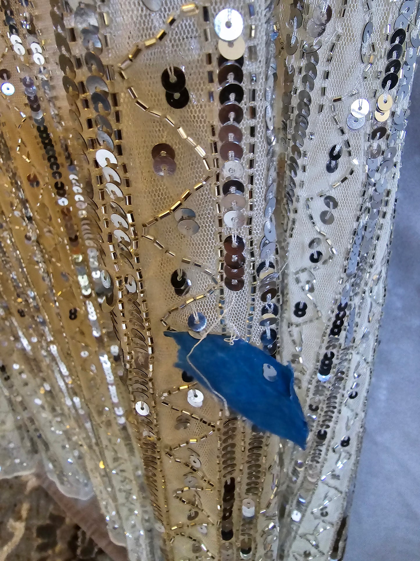 SEQUIN HALTER NECK SHEATH GOWN