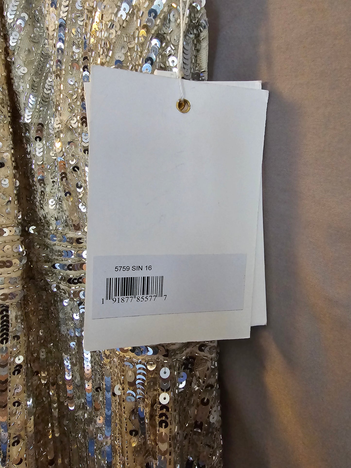 SEQUIN HALTER NECK SHEATH GOWN